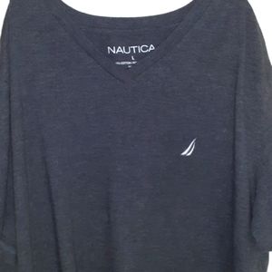 Nautica gray men's lg t-shirt